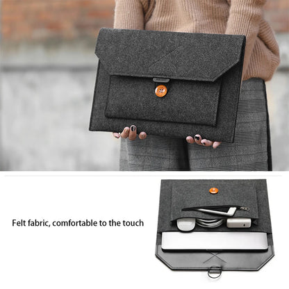 11.6/13/14/15"Laptop Sleeve Felt Ultralight Notebook Tablet Pad Case Multi-pocket Pouch Bag Briefcases for Apple Macbook/ Asus
