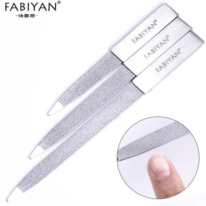 4/5/6 Inch Nail Art File Stainless Steel Metal Cuticle Pusher Remover Double Sides  Scrub Buffer Grinding Manicure Pedicure Tool.