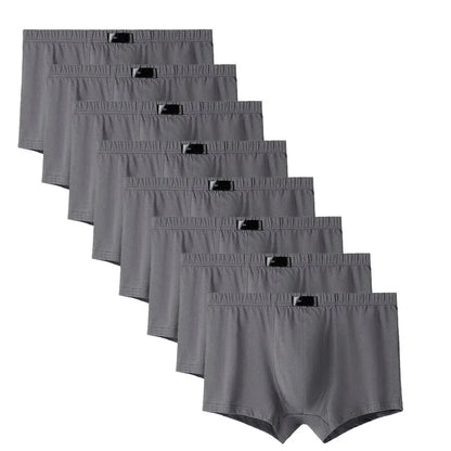 8PCS Herrenhöschen Man Undrewear Boxershorts Herren Innen Atmungsaktiv Große Größe 100% Baumwolle