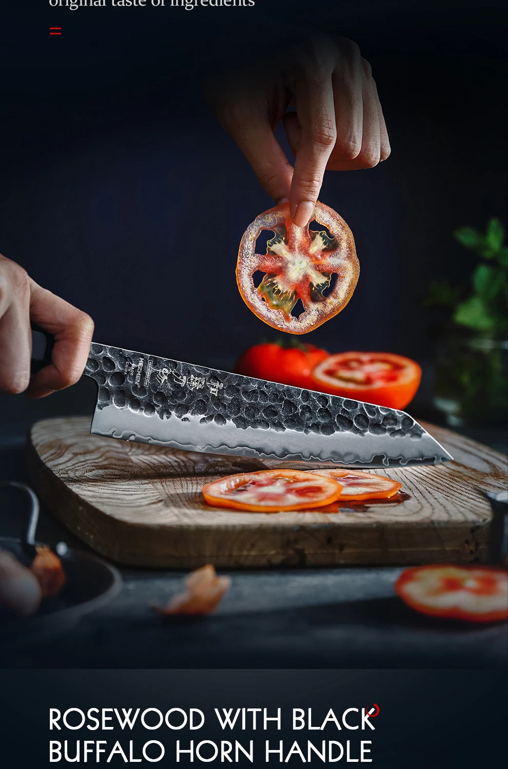 HEZHEN 1PC-5PC Kitchen Knife Set Chef Utility Stainless Steel 3 Layers Composite Steel Santoku Nakiri Kitchen Accessories