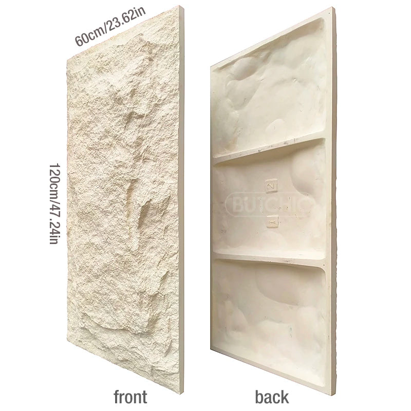 4 pcs 120x60cm high simulation stone 3D wall stickers stone pattern wallpaper wall covering living room 3D wall panel mold tile