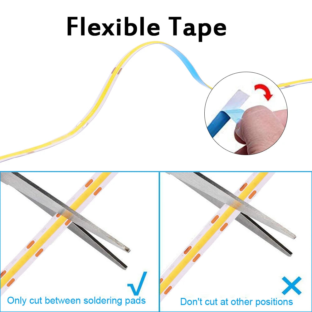 DC 5V LED COB Streifen Licht USB Hohe Dichte Linear Beleuchtung 320LED Flexible Band Lichter Warm Natürliche Weiß rot Blau Grün Dekor.