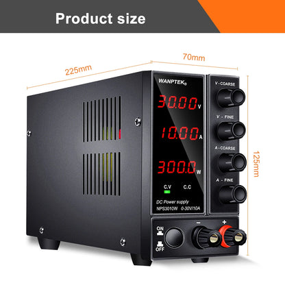 Adjustable DC Power Supply 30V 10A Voltage Regulator LED Digital lab Stabilizer Switching DC Power 60V 5A Bench Source 120V 3A.