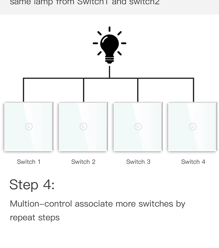 BSEED Smart Touch Schalter Funktion Schlüssel 1/2/3Gang 1/2/3Way WIFI Licht Schalter Basis DIY Teile Smart App Steuerung Neutral Erforderlich.