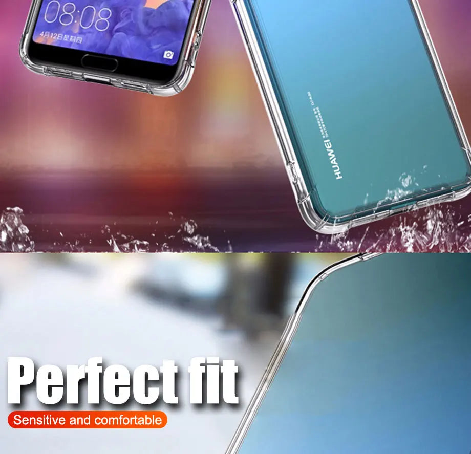 Luxury Soft Case For Huawei P20 P30 Lite Pro Protective Transparent Case Mate 20 30 Lite Honor 20 Lite pro Silicone Back Cover.