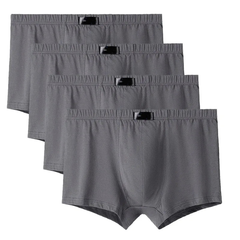 4 Teile/los Schlüpfer der Männer Männliche Unterhose Shorts Boxer Unterwäsche Slip Baumwolle Große Größe 5XL 6XL