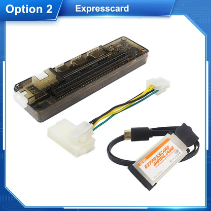 EXP GDC for Laptop External Graphics Card Notebook PCIE Dock Video Card Optional Mini PCI-E NGFF M.2 A E Key Expresscard.