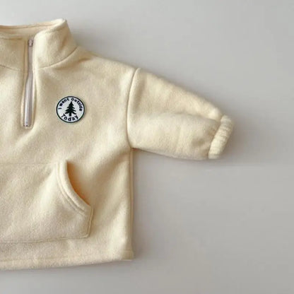 Baby Jungen Kleidung Sets Kinder Verdicken Sweatshirt Kinder Kleidung Mädchen Solide Baumwolle Langarm Pullover Tops + Hose Anzüge 2 stücke.