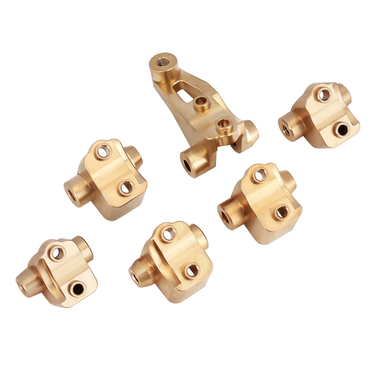 INJORA Heavy Brass Counterweight Portal Drive Housing Bumper Holder Axle Mount for RC Crawler TRX4 TRX-4 TRX6 Upgrade Parts