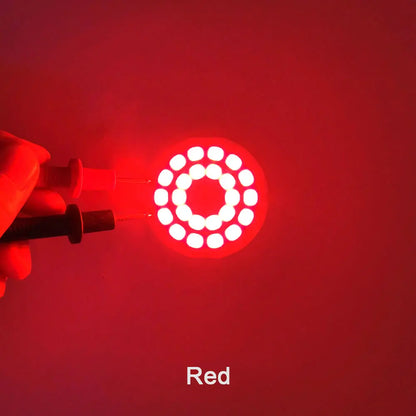 3V LED-Licht, 50 mm Durchmesser, runder COB-Chip, Doppelring-LED-Lampe, 3,7 V, 5W LED-Birne für DIY-Arbeitsscheinwerfer, Hausdekor-Beleuchtung.