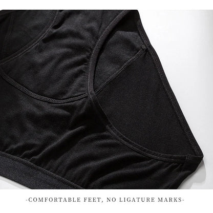 4-layer Menstrual Panties Bamboo Fiber Cotton Period Reusable Briefs Underwear Leakproof Heavy Absorbent Incontinence Lingerie.