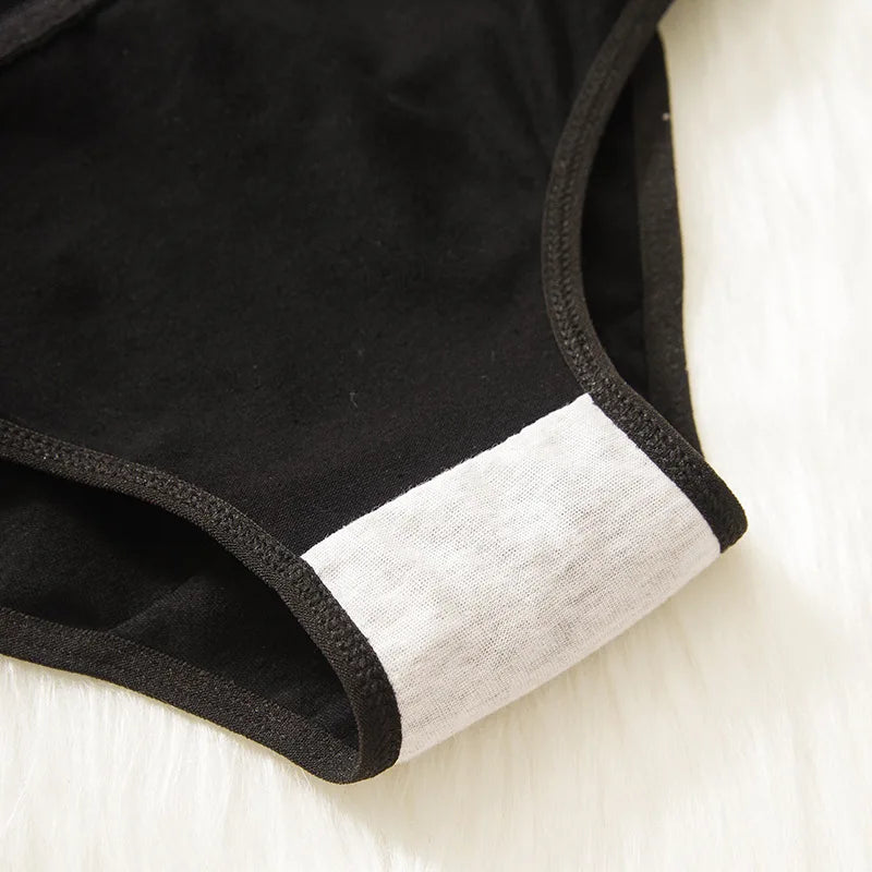 5Pcs/set Cotton Underwear Cute Cartoon Cat Panties for Woman Girl Soft Pantys Plus Size Breathable Briefs Female Sexy Lingerie.