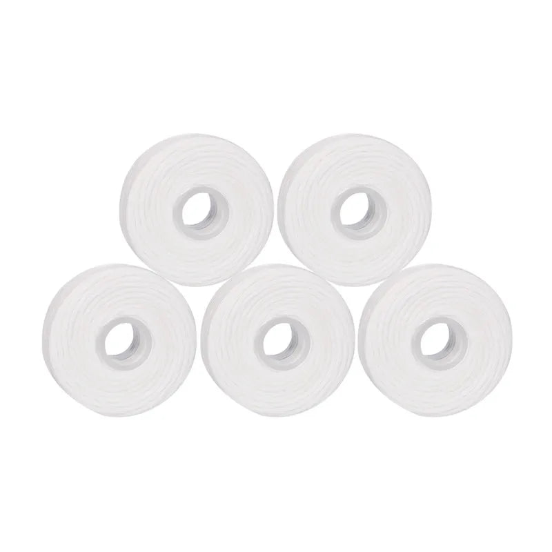 AZDENT 5 Rolls 50m Dental Flosser Oral Hygiene Teeth Cleaning Dental Floss Spool Wax Mint Toothpick Flosser Teeth Flosser.