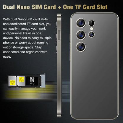 S24 Ultra 16G+1TB High Configuration Android Smart Phone Octa Core 108MP Global 5G Dual SIM Dual Big Screen English LTE CDMA.