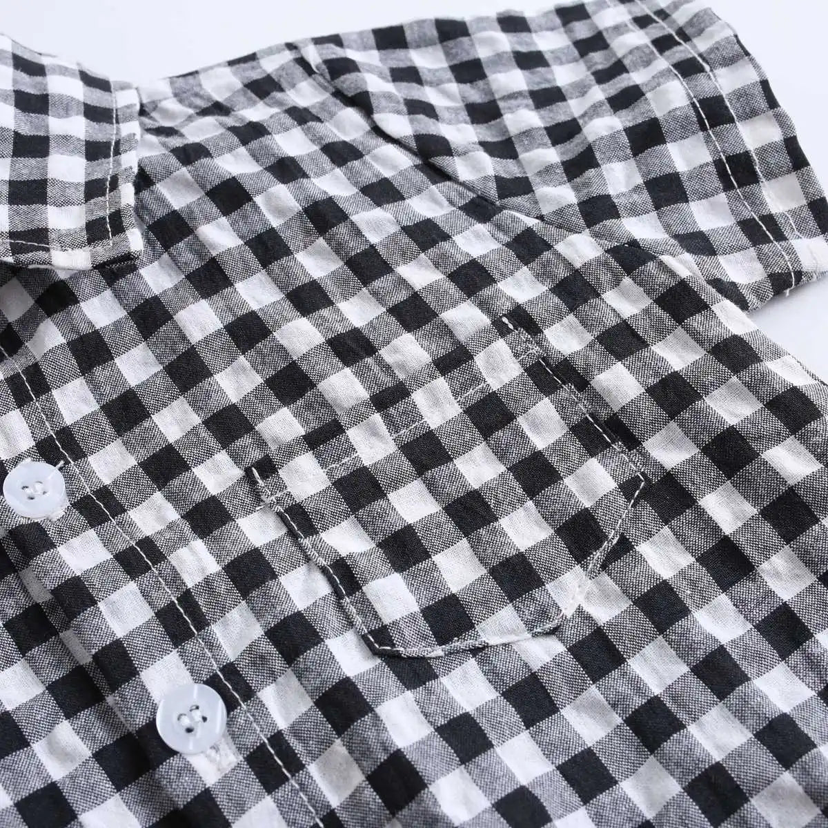 Sanlutoz Sommer Baby Jungen Bodys Baumwolle Baby Kleidung Plaid Mode Kurzarm Kleinkinder Kleidung Casual.