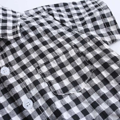 Sanlutoz Sommer Baby Jungen Bodys Baumwolle Baby Kleidung Plaid Mode Kurzarm Kleinkinder Kleidung Casual.