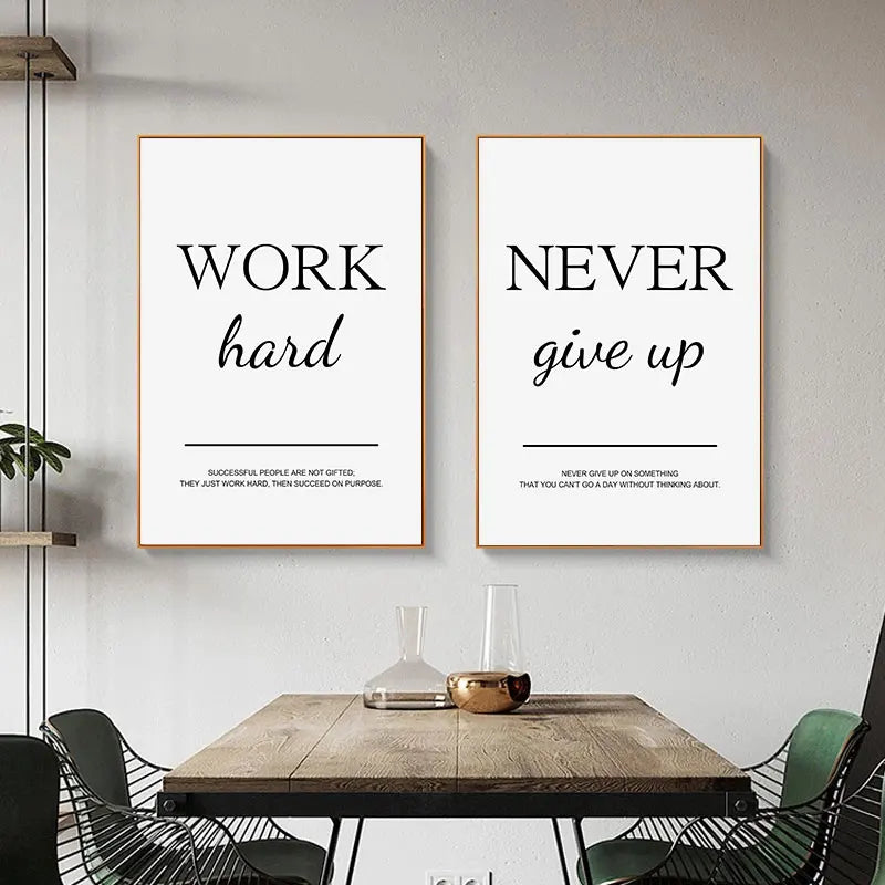 Modern Living Room Simple Decorative Picture Inspirational Wall Art Poster Print Positive Quote Painting on Canvas Home Decor.