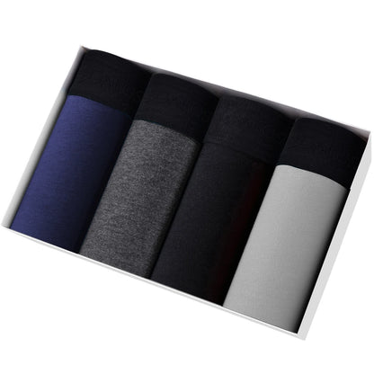 4 stücke Boxer Shorts Schlüpfer der Männer Homme Unterhose Boxershorts Unterwäsche für Mann Baumwolle Männliche Paar Sexy Set Calecon Lot weiche Box