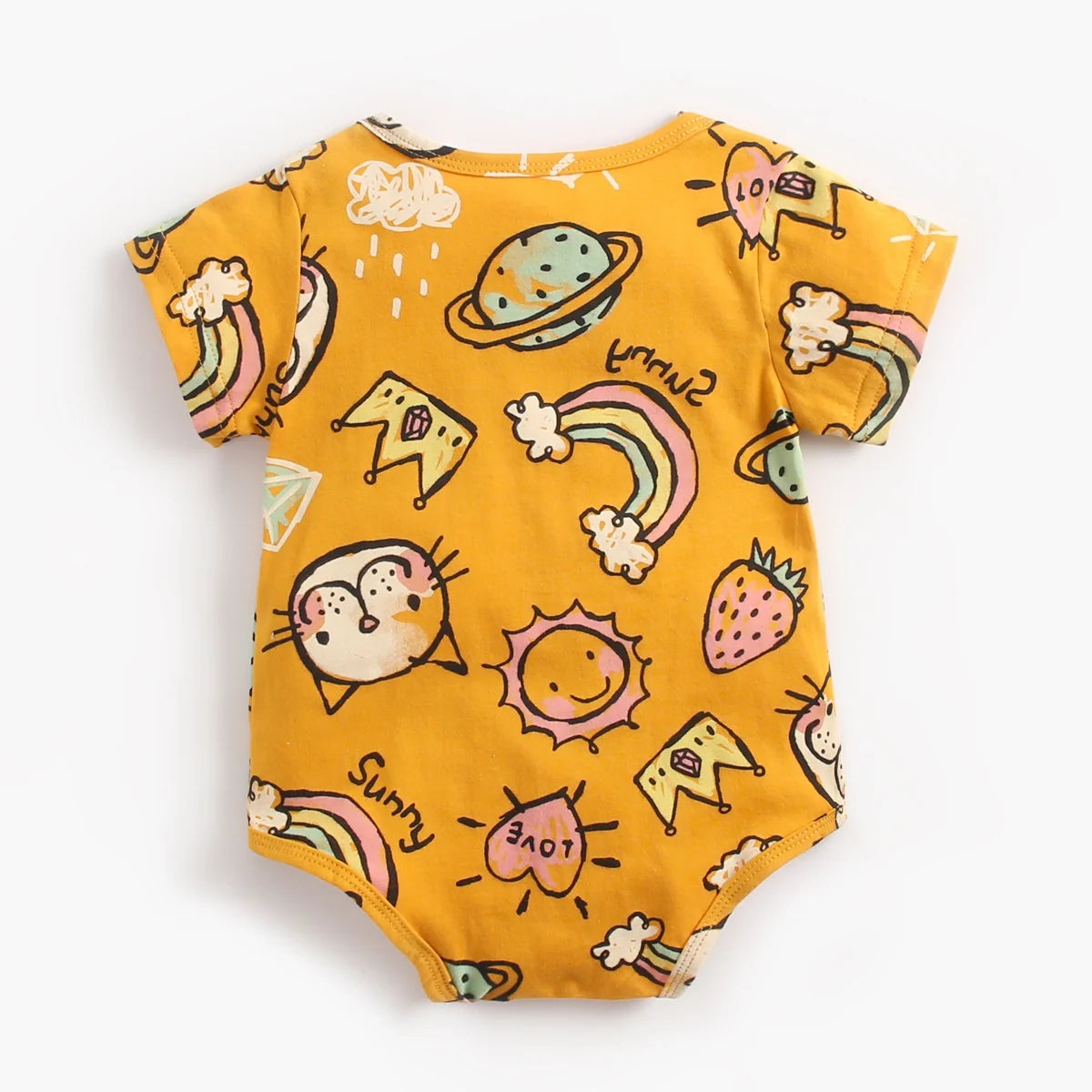 Sanlutoz Baby Jungen Mädchen Bodys Sommer Baumwolle Kleinkind Kleidung Cartoon Unisex Kurzarm.