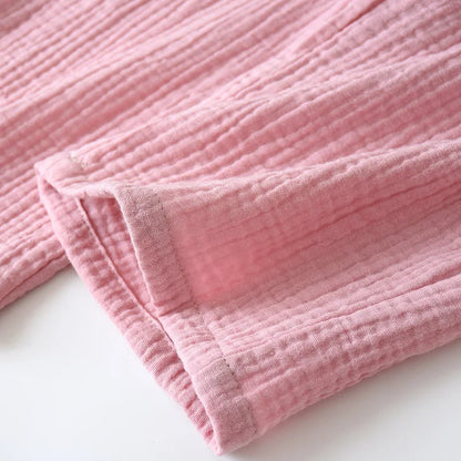 2025 japanisches Kimono-Set, 100 % Baumwolle, Pyjama, zweiteilig, Paar, Yukata, lockerer Herren- und Damen-Schweißdampfanzug, Heimservice-Set