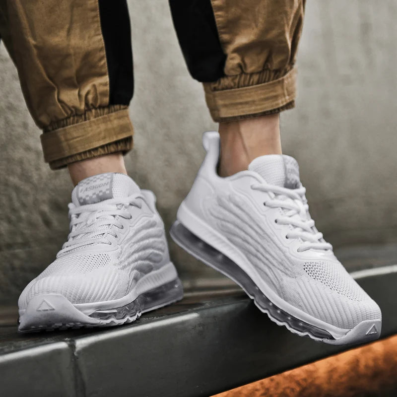 Comfortable Men Shoes Sneakers Male Mens Casual Tenis Black Comfortable Sports Shoes Big Size Air Cushion Walk Shoes.