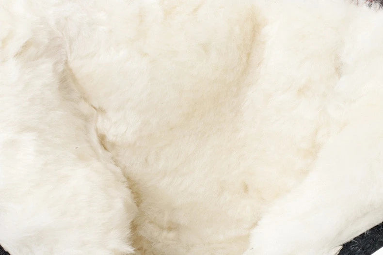 2025 Winter Leather Women Winter Boots Thick Wool Warm Women High-heeled Genuine Boot High-quality Female Snow Boots Women Shoes.