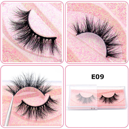 Mink Eyelashes Hand Made Crisscross False Eyelashes Cruelty Free Dramatic 3D Mink Lashes Long Lasting Faux Cils for Makeup Tools.