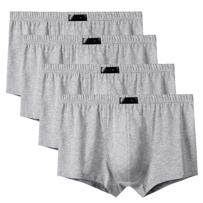 4 Teile/los Schlüpfer der Männer Männliche Unterhose Shorts Boxer Unterwäsche Slip Baumwolle Große Größe 5XL 6XL