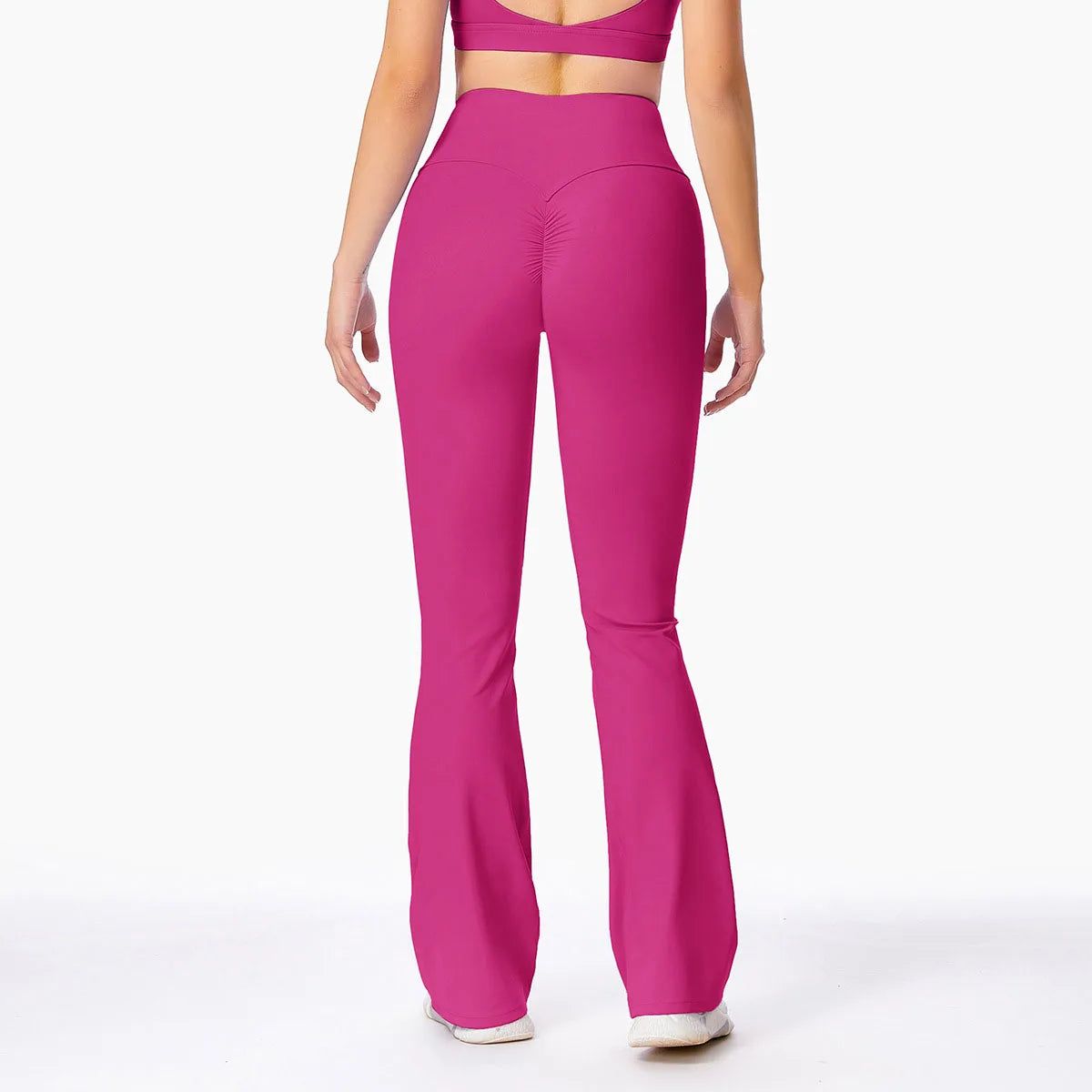 New Arrival Lulu Micro Stretch Wide Leg High Waist Yoga & Fitness Pants Naked Sports Wear Solid Pattern for Running Exercise.