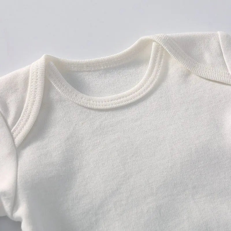 Winter Herbst Baumwolle Baby Strampler Weiß Langarm Bodys für Kind Baby Mädchen Jungen Kleidung.