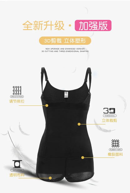 Women Full Body Shapewear Open-Bust Underwear Waist Trainer Corset Seamless Slimming Bodysuit Butt Lifter Plus Size 6XL.