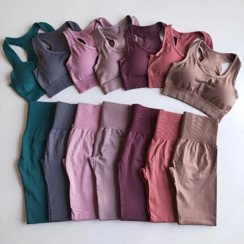 2022 Seamless Yoga Set Workout Clothes for Women Sport Set Outfit Fitness Clothing Gym Clothes Women Set Leggings Sportswear.