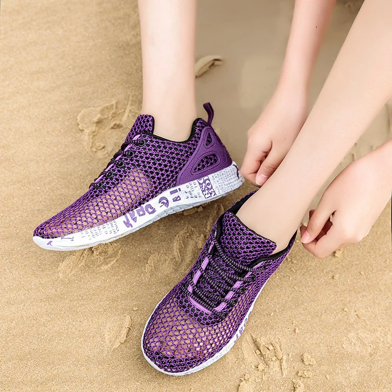 Hight Quality Summer Mens Beach Shoes Outdoor Sandals Air Mesh Sneaker Fashion Women Foam Sport Aqua Footwear Water Light Weight.