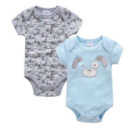 3 teile/los Baby Jungen Body Mode Körper Anzüge Kurzarm Neugeborenen Overalls Cartoon Kinder Baby Mädchen Strampler Kleidung Боди.