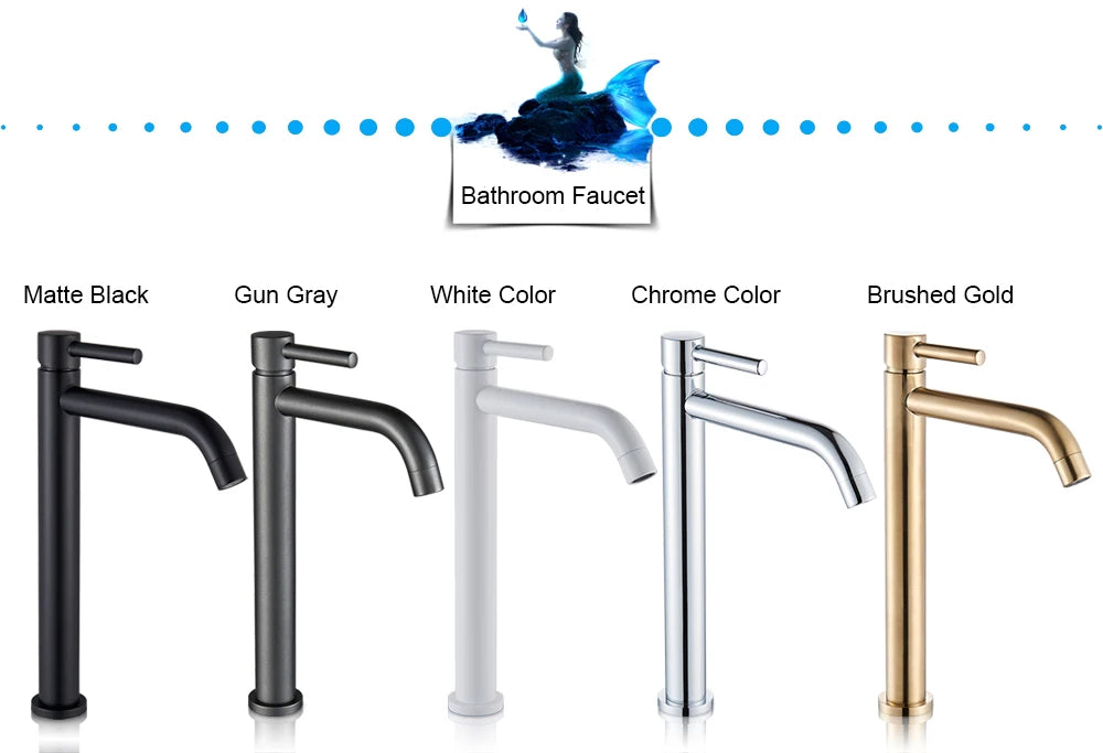 Black Basin Faucet Bathroom Washbasin Water Mixer Tap Hot Cold Water Basin Sink Tap Bathroom Faucet Tap Brushed Gold Faucet