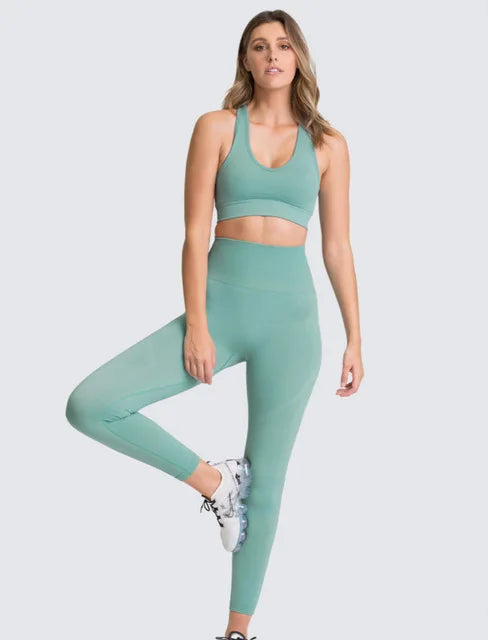 2022 Seamless Yoga Set Workout Clothes for Women Sport Set Outfit Fitness Clothing Gym Clothes Women Set Leggings Sportswear