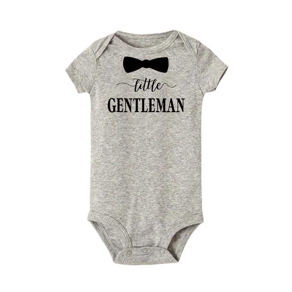 Kleine Gentleman Lustige Neugeborene Baby Sommer Strampler Infant Körper Kurzarm Baby Overall Kind Junge Mädchen Neue Geboren Body Kleidung.