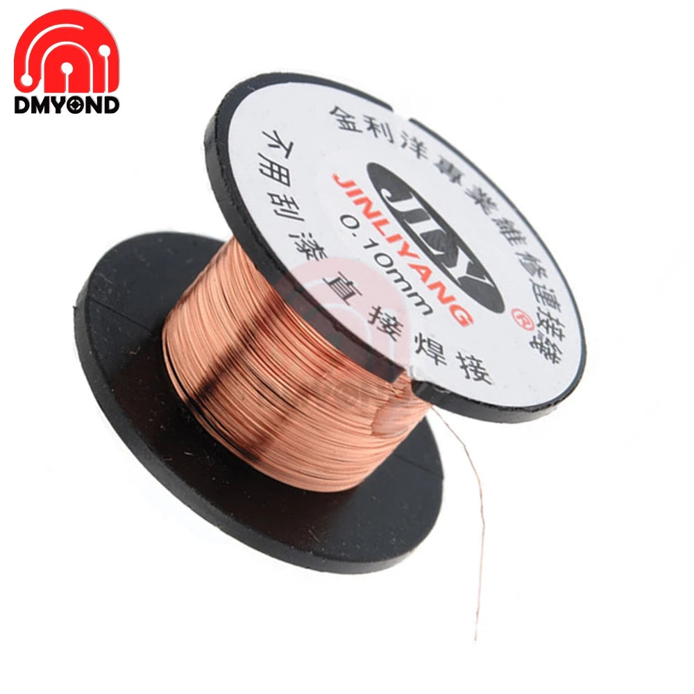 0.1mm Cable Copper Solder Soldering Wire Enamelled Notebook Motherboard Maintenance Cable Wire Assemblies for PCB Mobile Phone.