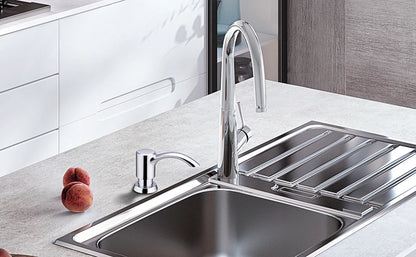 Samodra Nickel Soap dispenser Black Kitchen sink Counter Liquid Soap Dispenser Bottle kitchen accessories 360ml  Built in Pumps