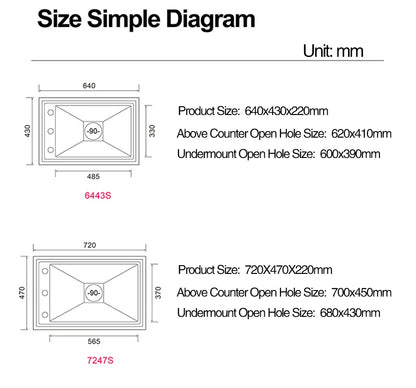 ASRAS New kitchen Sink Double Cover hidden Single Large Size 304 Stainless Steel 4mm Thickness Handmade Brushed kitchen Sink