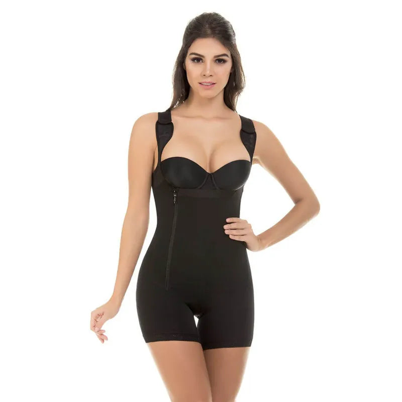 Zip Waist Lace Slimming Shaper Corset Control Shapewear Butt Lifter Strap Body Shaper Underwear Bodysuit Women Plus Size S-6xl.