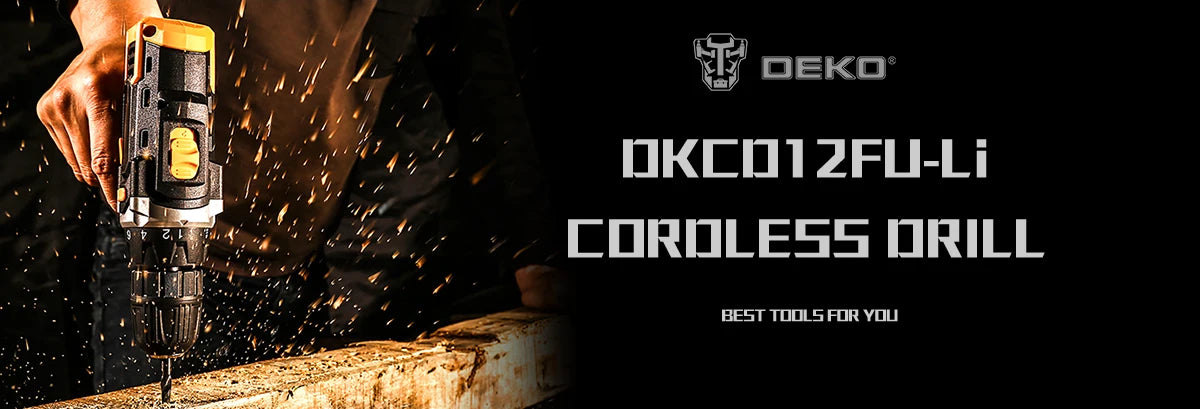 DEKO Akku-Bohrschrauber, 12 V, 16 V, 20 V, Mini-Wireless-Elektrowerkzeuge, DC-Lithium-Ionen-Akku, Elektroschrauber, Heim-DIY-Bohrmaschine