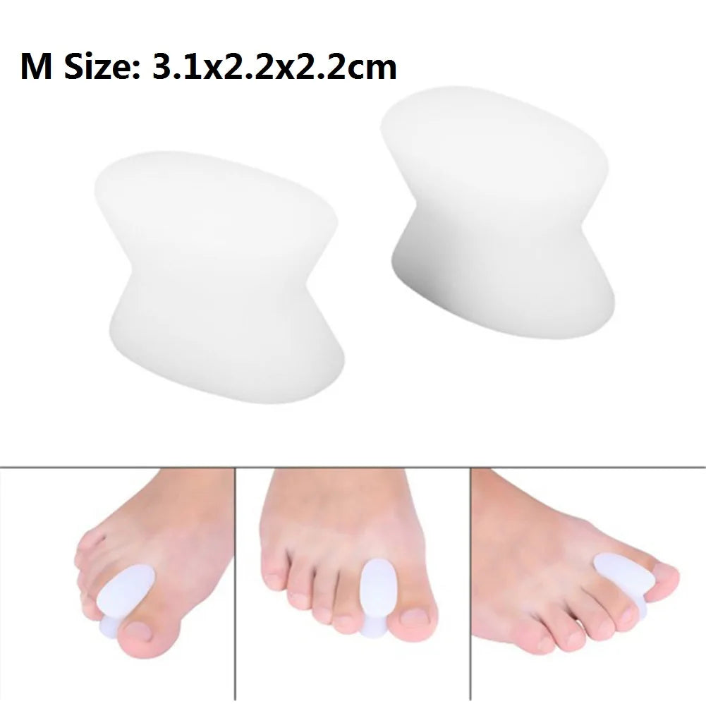 1 Pair Silicone Bone Thumb Orthotics Corrector Hallux Valgus Toe Separator Feet Care Thumb Orthotics Foot Care Tools 2020 S/L.