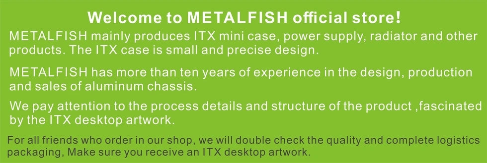 METALFISH S3 MINI ITX Case Aluminum 5 Litre PC Gaming Small Chassis With Handle Support RTX3060/13600 Computer Compact A4 Case.