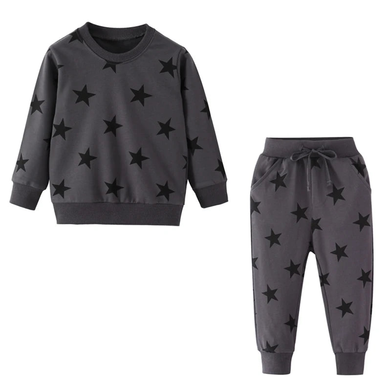 Little maven Spring Suit for Boys Clothing Sets Animal Elephant Boys Boutique Outfits 4Years Kids Clothes Cotton Sweatshirt Pant.