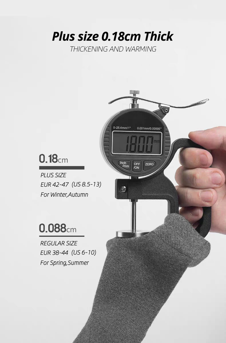 HSS 5/10 Pairs Men's Cotton Blend Socks Black Business Men Socks Soft Breathable Summer Winter for Male Socks Plus Size (6.5-14).