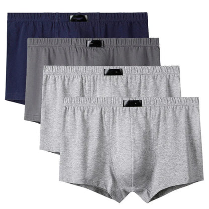 4 Teile/los Schlüpfer der Männer Männliche Unterhose Shorts Boxer Unterwäsche Slip Baumwolle Große Größe 5XL 6XL