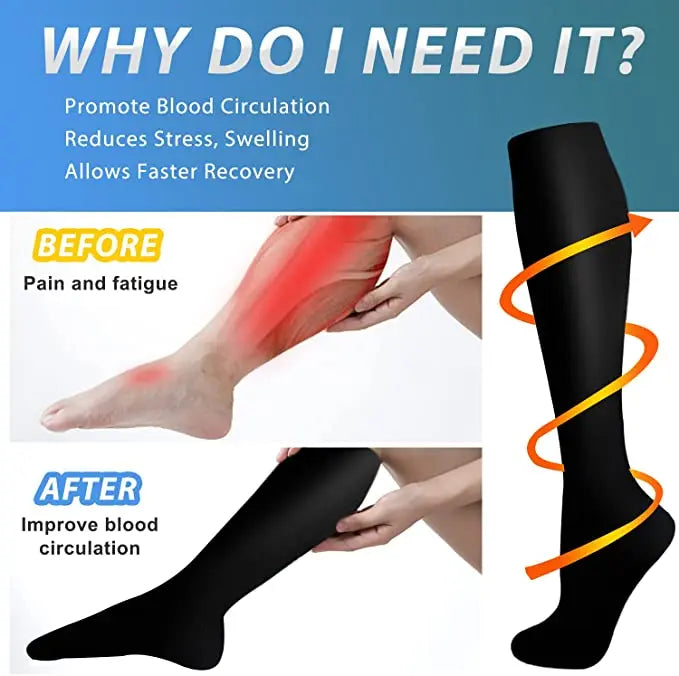 1PAIR Compression Socks Sport Socks Medical Nursing Stockings Prevent Varicose Veins Socks Pregnancy Nursing Athletic Soccer SOX.