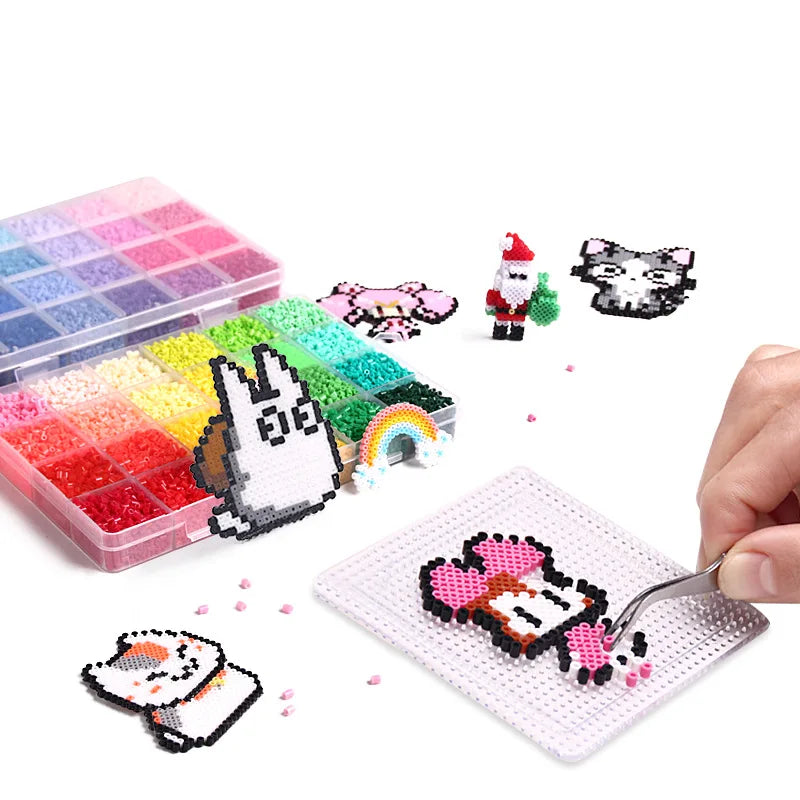 72 colors 24 colors 2.6mm Perler Fuse beads Iron beads Kit Hama beads 3D Puzzle DIY Toy Kids Creative Handmade Craft Toy Gift.