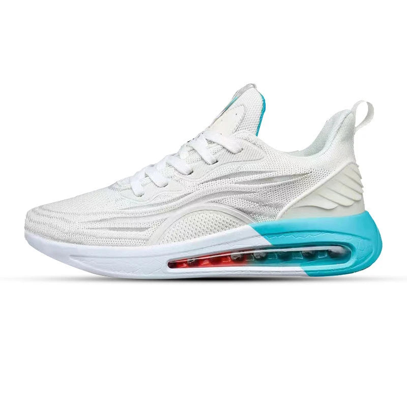 Y 39-44 Men's New Air-cushioned Mesh Casual Shoes with Thick Soles to Increase the Height of Running Sneakers.